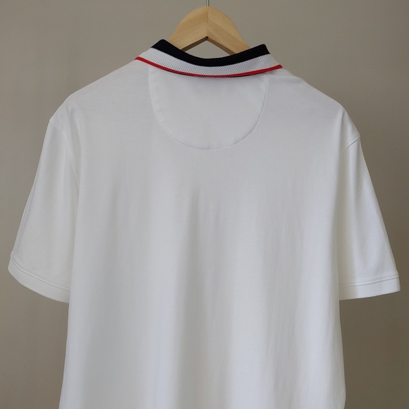 NWT Calvin Klein Liquid Touch Polo T-Shirt Size Large Cotton White - Picture 8 of 13